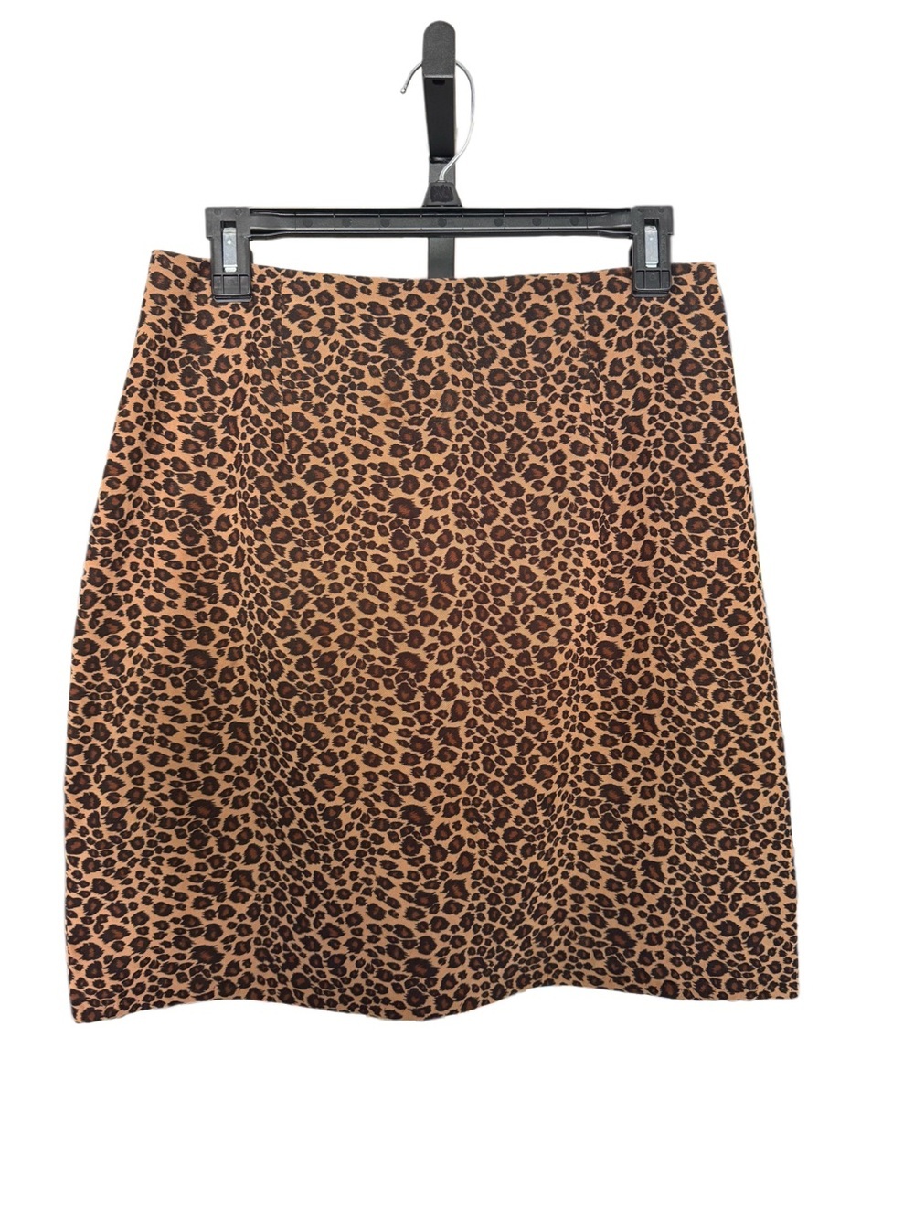 Y2K Maximalism Leopard Animal Print Pencil Skirt Chic Office Statement Size 8